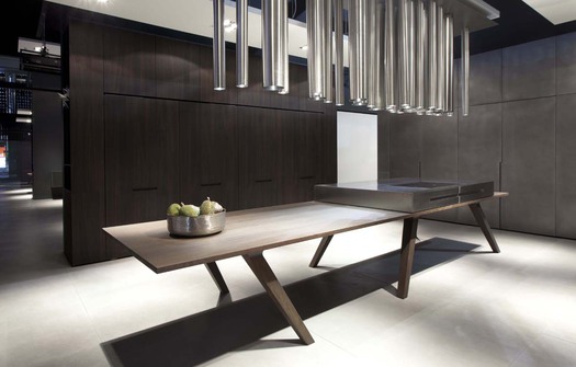The titanium version of the @home kitchen. Photo by Max Zambelli