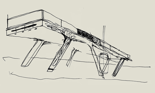 Sketch of the @home table. © C+S architects