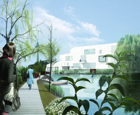 Groundbreaking ceremony for C+S Largo San Giorgio housing complex